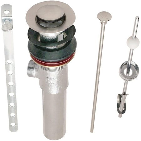 All-Source 1-1/4 In. Brushed Nickel Brass Pop-Up 438422